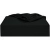 Soroor Bedding & Linen, Microfiber Single Fitted Sheet, Black Deep