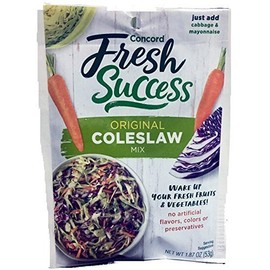 Concord Foods Coleslaw Mix, 1.87 Ounce (Pack of 18)