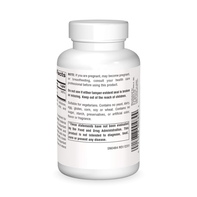 Source Naturals Folic Acid 800 mcg Dietary Supplement - 500