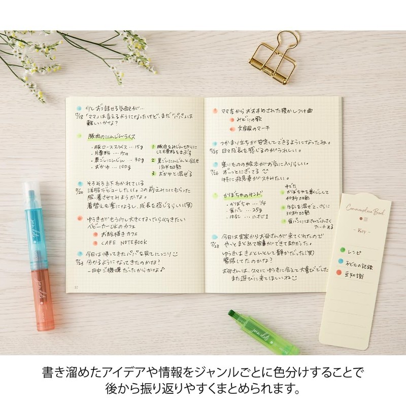 Midori 38135006 Joint Dots 3 Color Linking Bright Rollerball Pen