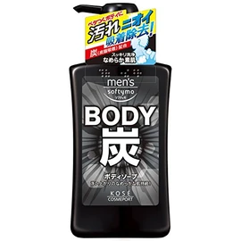 KOSE Men's Softimo Body Soap (Charcoal) 18.7 fl oz (550 ml)