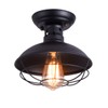 Qcyuui Rustic Ceiling Light Black, E27 Mini Ceiling Pendant Lighting,