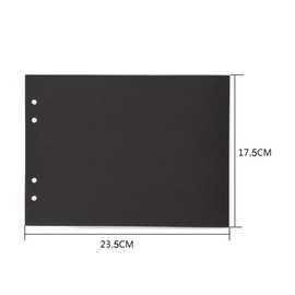 THXMADAM Scrapbook Black Paper 23.5x17.5CM,20pcs Extra Refill Pages Photo Book Black Paper for Scrapbook DIY Photo Album 26.5x19CM,for Album ’White Dandelion B(10.43'' x 7.48'')'