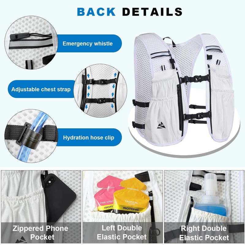 Running Hydration Vest Backpack for Women Men, Lightweight Hydration Backpack