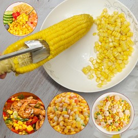 corn peeler, corn on the cob remover, quick and safe, suitable for restaurant chefs, home kitchens, outdoor dining enthusiasts (2 Pcs)