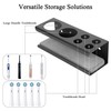 Linkidea Wall Mount Electric Toothbrush Holder, 2 Slots Aluminum Alloy