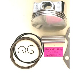 RacersProQuip Predator 224 236cc Flat Top Piston Kit +.080 (2.835) 72mm Bore 24hr Ship NEW USA