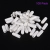 DMiotech 100 Pack 1/8" ID White Screw Thread Protectors Rubber