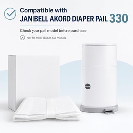 OFTY 6-Pack Diaper Pail Refill Bags for JANIBELL AKORD 330, Lightly Scented