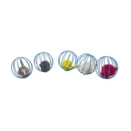 FixtureDisplays Pet Cat Kitten Funny Interactive Playing Toy Ball w/ Fak Mouse Ball Cat 12191