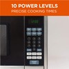 Commercial Chef Countertop Microwave, 1.1 Cubic Feet, Black With Stainless