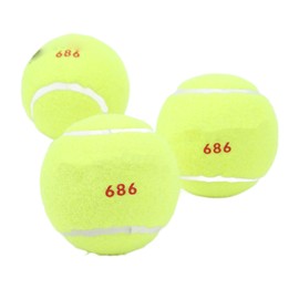 3Pcs Training Tennis Balls 2.6in Chemical Fiber Silicone Accurate Portable Dog Playing Balls for Students Teachers Pets