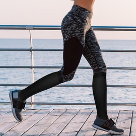 Toeless Compression Socks,Toeless Support Stockings Easy Knee High Socks - Anti Fatigue Knee High Stockings Open Toe Compression Socks for Women Men