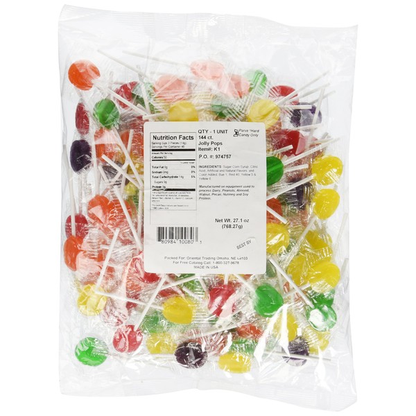 Candy Sucker Lollipop Assortment (144 pc)