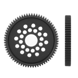 High Speed Spur Gear, Steel Gear 68T Black Large Remote Car Spur Gear Steel Metal for RC Gear Tamiya TT-02