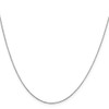 10k White Gold .5mm Solid Diamond-Cut Cable Chain Necklace 16"