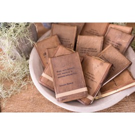 Sugarboo Mini It Was Written In The Stars Leather Journal - 4x6 Inches - for Jotting Notes, Creative Reflections, and Daily Entries