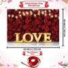Love with Roses Red Banner