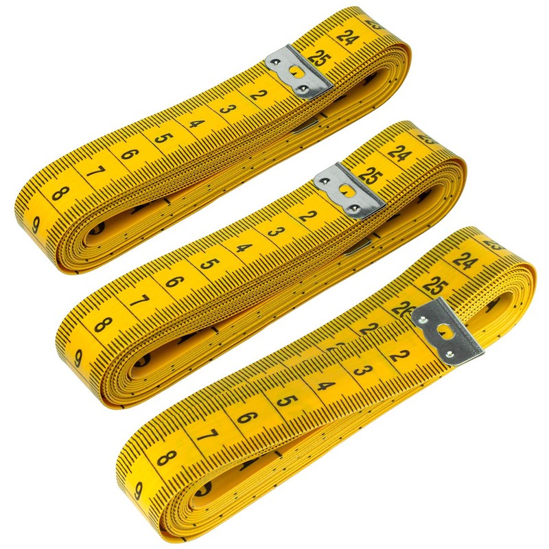 3 x Extra Long 300cm Tailor Tape Measure Tape Measure
