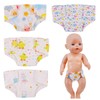 SNONESIY Pack of 4 Nappies Barby Born, Doll Nappies 43