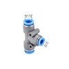 sourcing map Push to Connect Fittings T Type Tee Tube