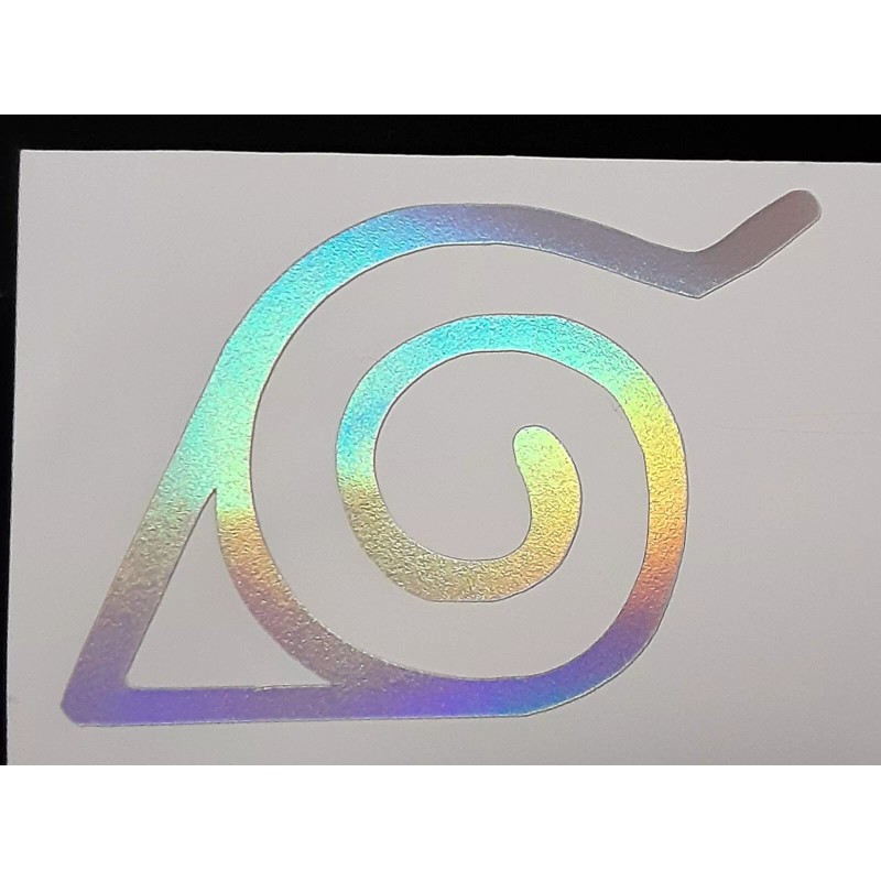 Naruto Leaf Village Symbol Holo Sticker Vinyl Decal Windows/Laptop Waterproof!
