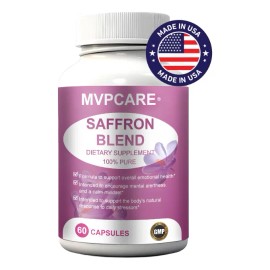 Azafrn Puro Orgnico 90mg 60 Unidades Azafran Capsulas Sin Sabor                                                                                       