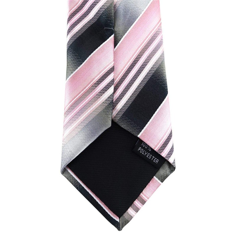 TigerTie Security Tie in Striped - Pre-tied with Elastic Band,