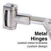 JS Jackson Supplies Double Curved Shower Rod, Metal Construction, Adjustable
