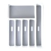Organizador Para Cubiertos Cajones Blanco 6 Huecos Tenedor Blanco