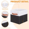 powerking Fabric Storage Box Bins, 2 Pack Foldable Cloth Storage
