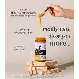 Steens Manuka Honey - MGO 263+ - Pure & Raw 100% Certified UMF 10+ Manuka Honey - Bottled and Sealed in New Zealand - 17.6 oz Jar…