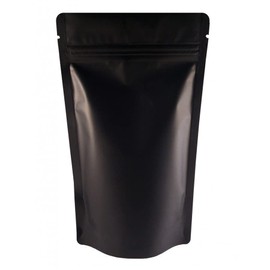 RIGHTPAK Black Matt Stand Up Pouches (100, 8cm x 13cm) Resealable Foil Pouch Bags Airtight Ziplock Bag for Bulk Food Storage Bag (Matte Black) (50, 11cm x 17cm)
