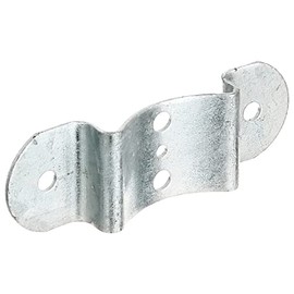 Alberts 202859 Fence Bolt Fitting | Hot-Dip Galvanised | for Posts and Semi-Circular Fence Bolts Diameter 80 mm | 40 x 121 mm