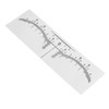 100PCS Eyebrow Ruler Stencils Disposable PVC Clear Scale Brow Microblading