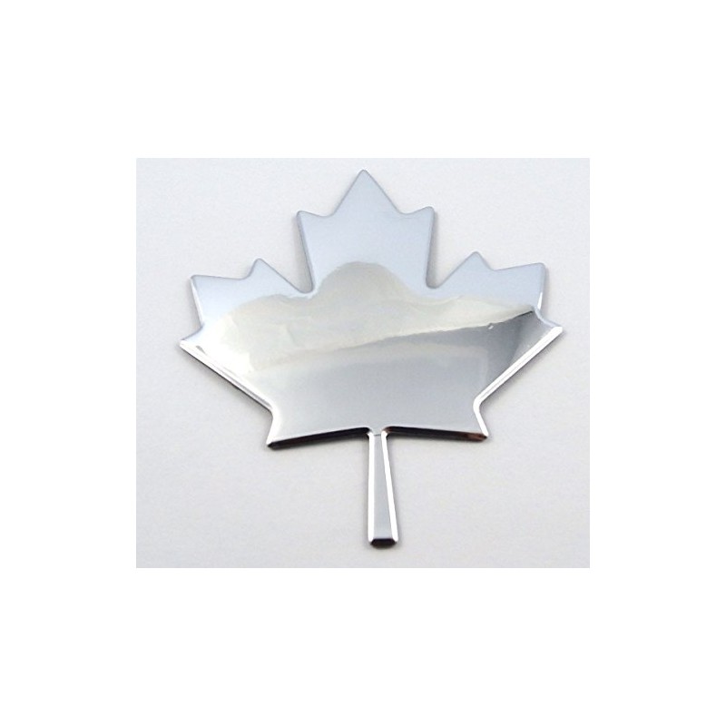Maple Leaf Canada Chrome Finish Decal Emblem 3D Sticker car