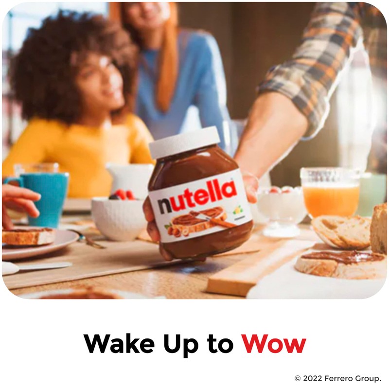 Nutella Hazelnut Spread with Cocoa for Breakfast, Bulk 12 Pack,