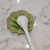 Ceramic Spoon Rest for Stove Top Cute Leaf Shaped Spoon