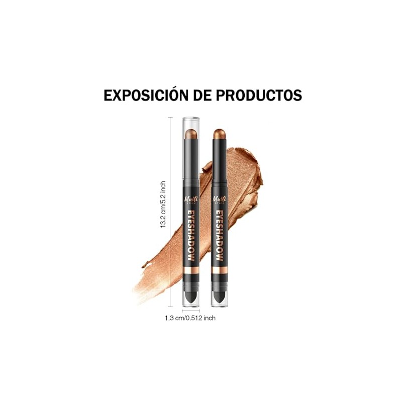 Erinde Sombra de Ojos Mate en Barra de Doble Punta,