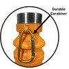 Botella de agua plegable de silicona congelable (negro)