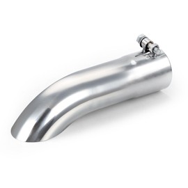 LCGP 2.25 Inch Inlet Turn Down Exhaust Tip, 2.25 Inch Inside Diameter Inlet, 9" Length Stainless Steel Turndown Exhaust Pipe