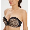 Lemorosy Women's Plus Size Anti-Slip Invisible Seamless Wireless Strapless Bra