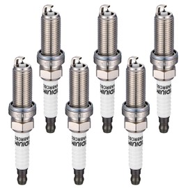 SYKRSS 96372 Iridium Platinum Spark Plugs 6 Pack - Compatible with Maserati Ghibli 2014-2020, Levante 2017-2020, Quattroporte 2014-2018, 3.0L Engine - Replaces SILKAR8C6DS Spark Plug