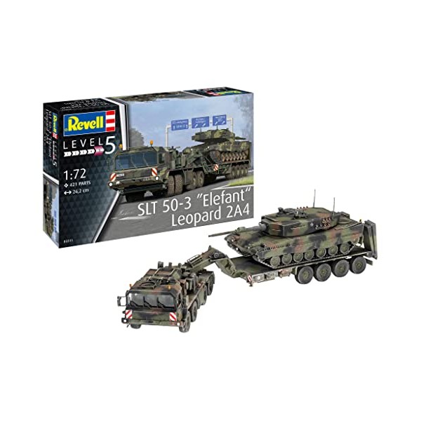 Revell 03311 SLT 50-3 "Elefant" + Leopard 2A4 1:72 Scale