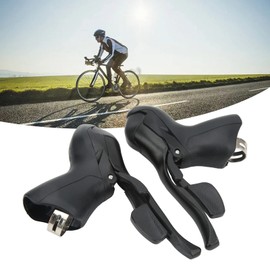 1Pair 2x8 Speed Shifter Bike Brake Lever Road Bike 7 8 9 Speed Brake Handlebar Set with Gear Shifter Core and Brake Wire Core for Moutain Bike, Road Bike, MTB, Cycling