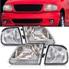Headlights Headlamp Assembly Faros Conjunto De Faros Compatible with Ford