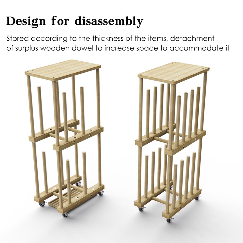 UNZERO Art Storage Rack, Art Canvas Storage, Art Drying Rack,