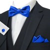 Cummerbund and Bow Tie Set Solid Color Adjustable Formal Men's