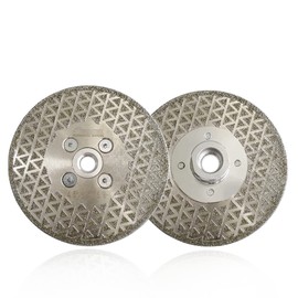 SHDIATOOL Diamond Grinding Disc for Granite Marble Diamond Cutting Wheel Saw Blade with 5/8-Inch-11 Arbor 4.5 Inch (2-Pack)
