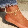 QJLE Initial Gold Anklets for Women Waterproof Womens Anklet Ankle